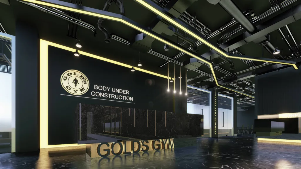 Golds Gym interior Design and Interior Fit Out