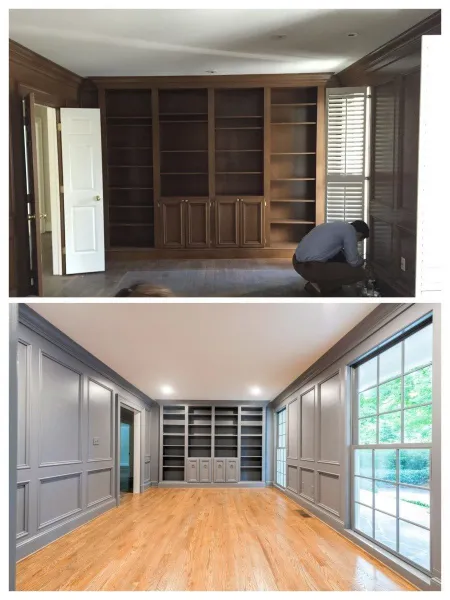Renovation before and after